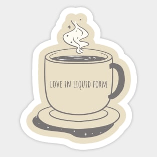 Love In Liquid Form Sticker